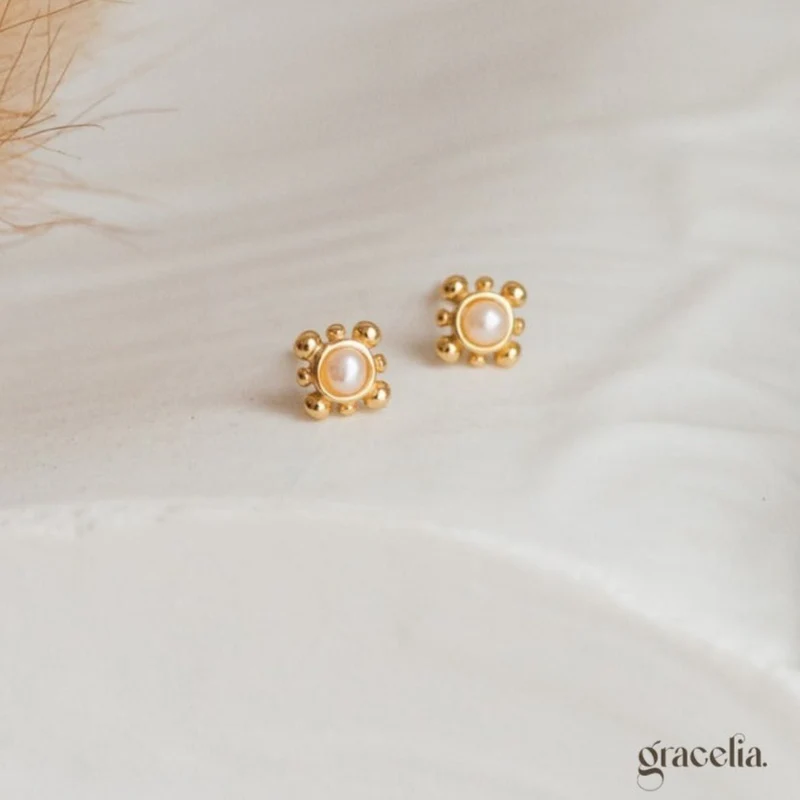 Flash Sale! Your Best Summer Sunrise Pearl Stud Earrings – Shine Brighter, Pay Less!